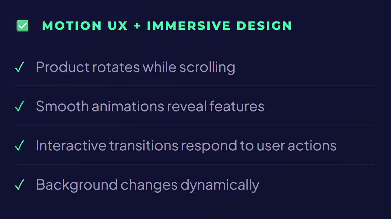 Motion UX & Immersive Web Design: How Modern Websites Capture Attention in 3 Seconds